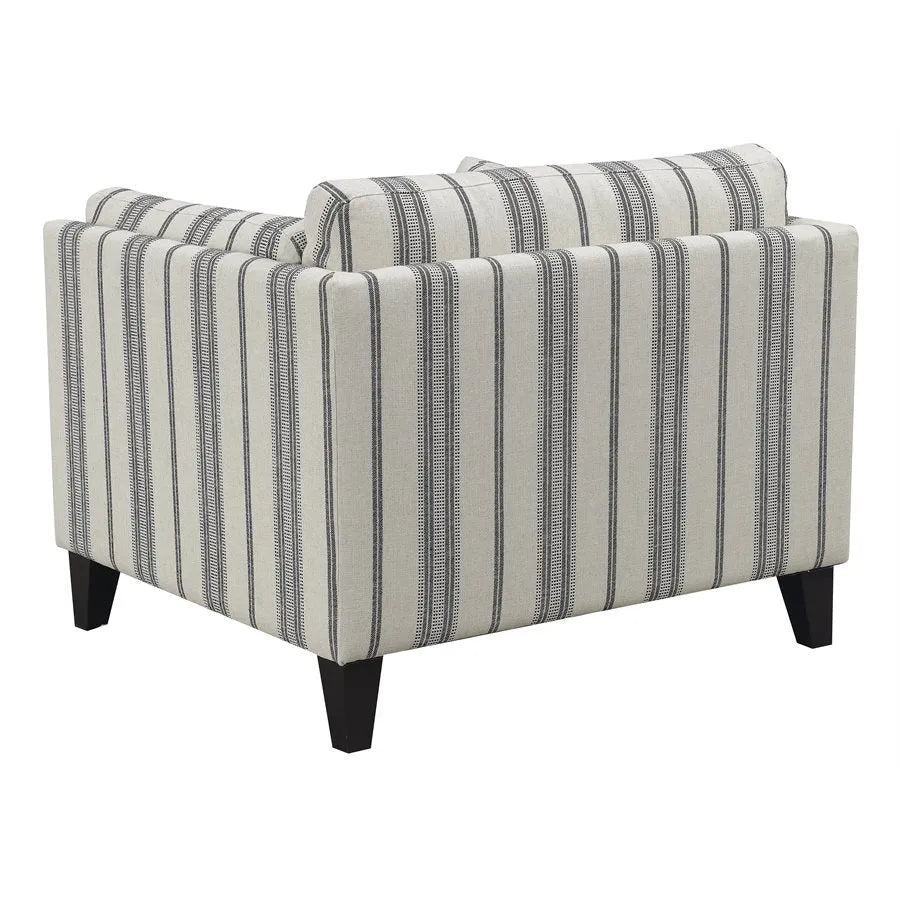 Elsbury Accent Chair Gray Stripe