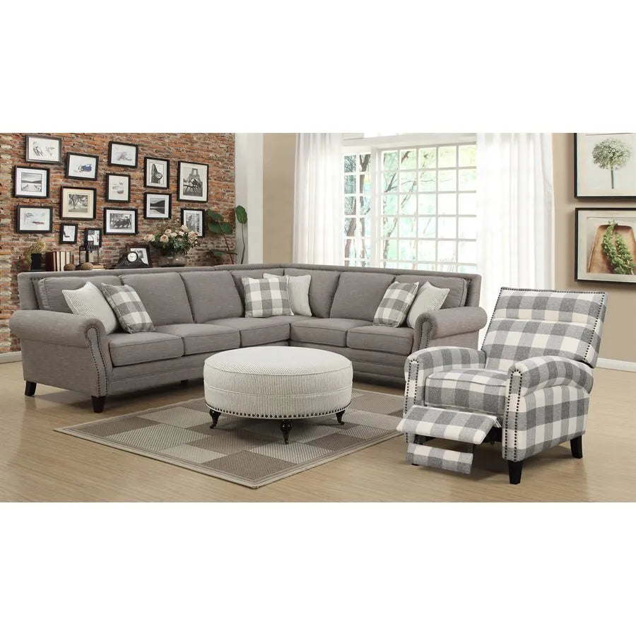 Willow Creek Sectional Pebble Brown