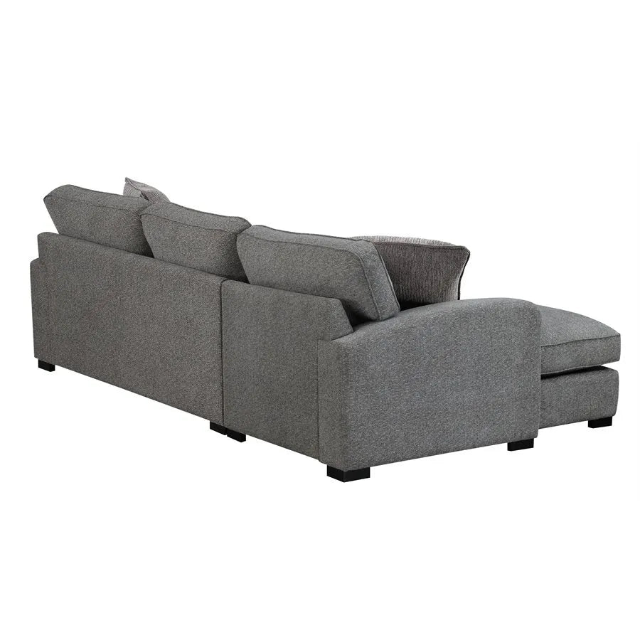 Repose Rsf Chaise Sectional Dark Gray