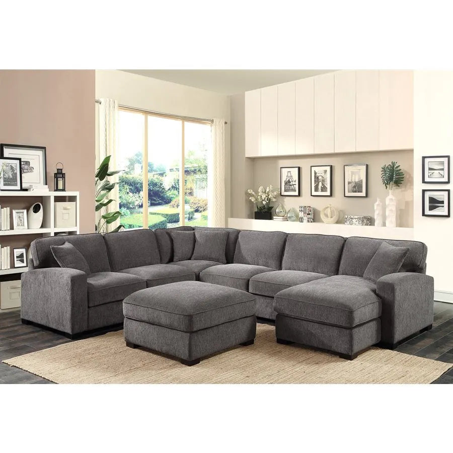 Repose 3 Piece Sectional Dark Gray