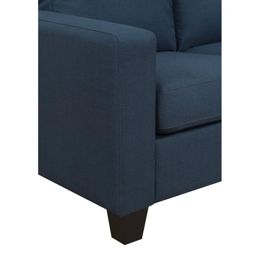 Nix Reconfigurable Chaise Sectional Marine Blue