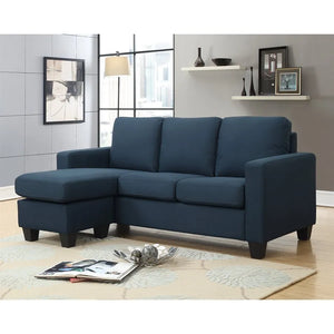 Nix Reconfigurable Chaise Sectional Marine Blue
