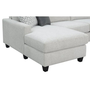 Walker Chaise Sectional Pale Gray