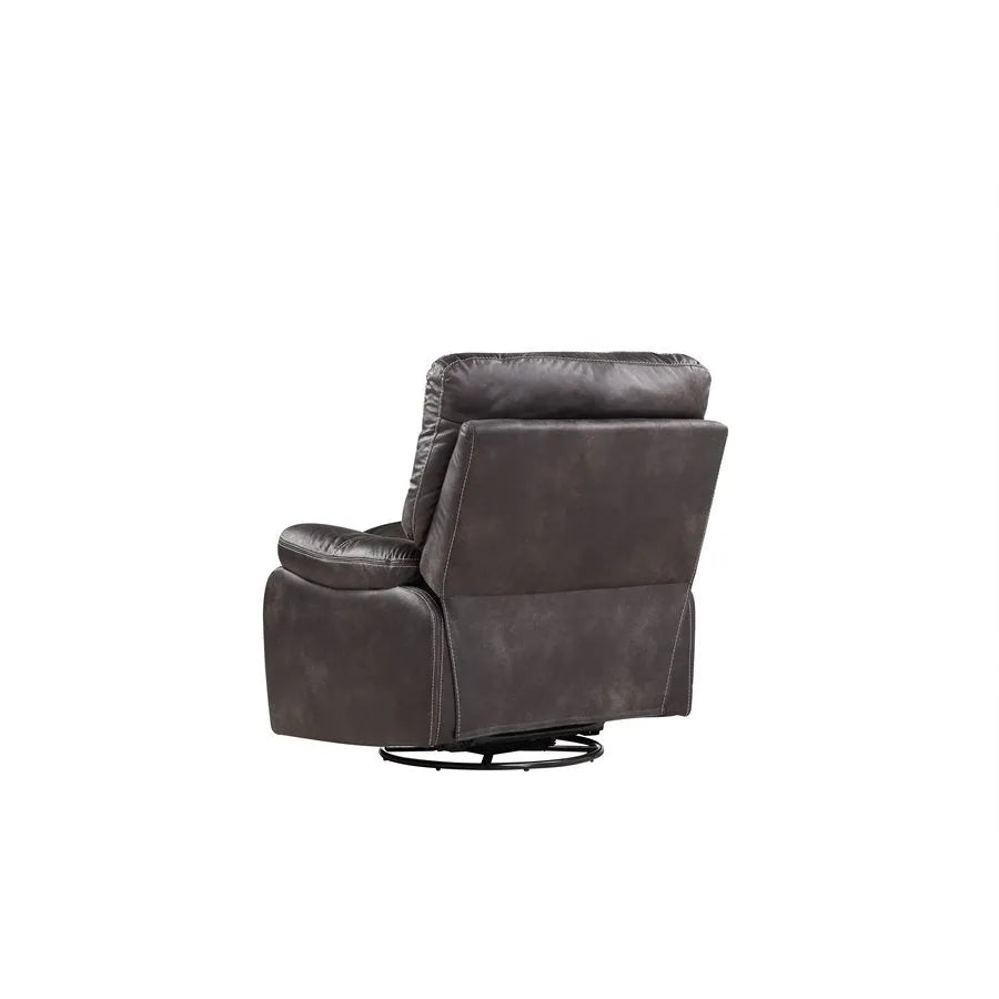Jessie James Swivel Gliding Recliner Dark Graphite