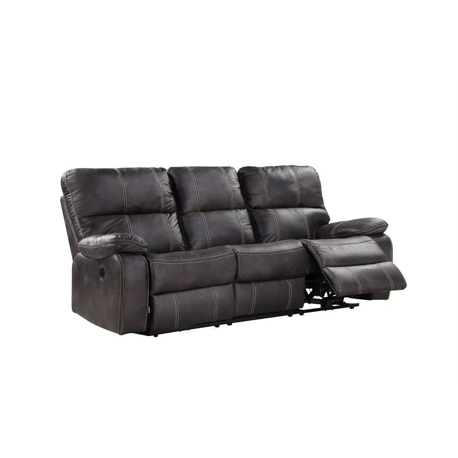 Jessie James Power Reclining Sofa Dark Graphite