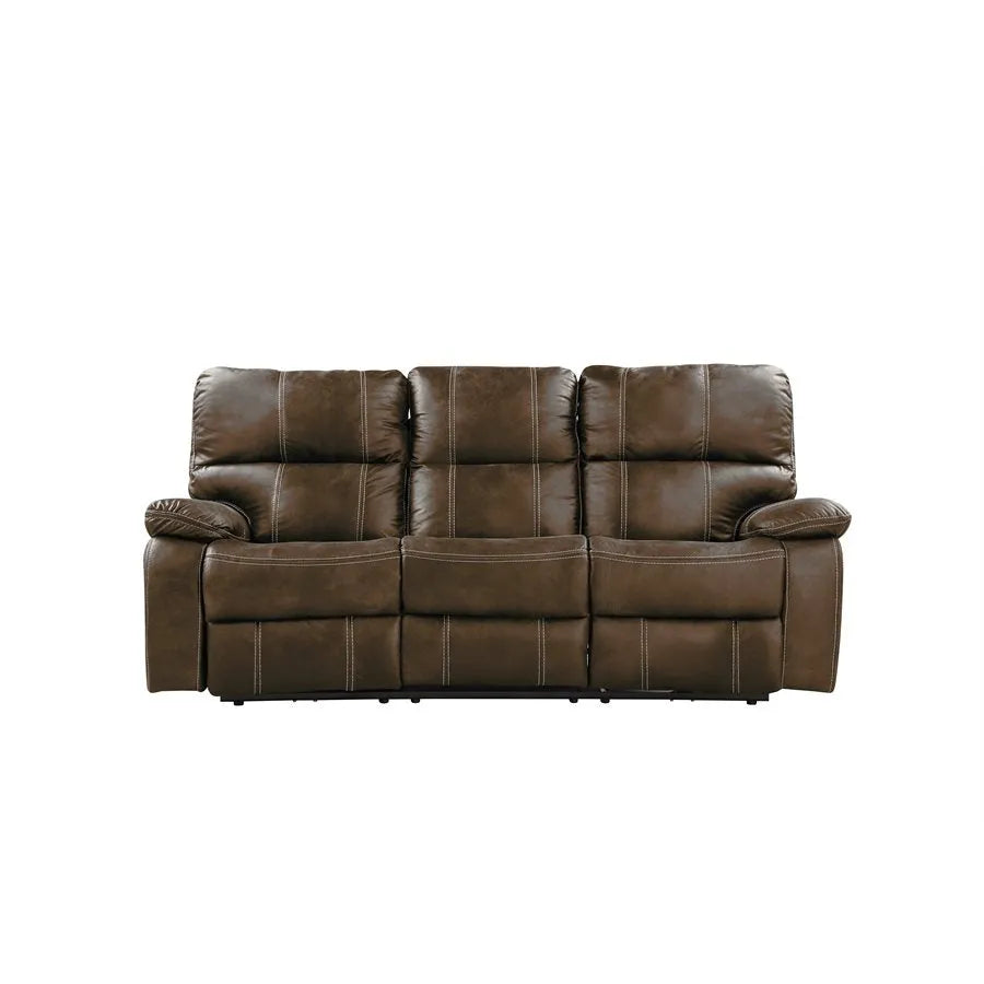 Jessie James Power Reclining Sofa Chocolate Brown