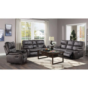 Jessie James Power Reclining Loveseat Dark Graphite
