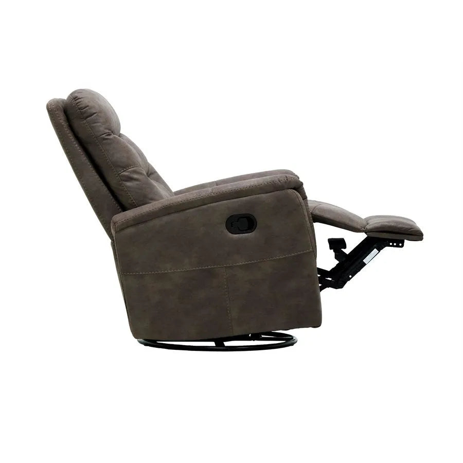 Danyon Swivel Gliding Recliner Tawny Brown