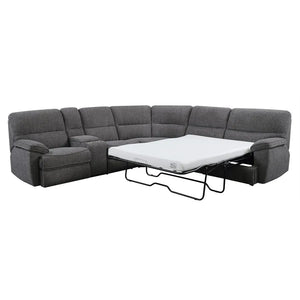 Aurora Sleeper And Power Sectional Lunar Gray