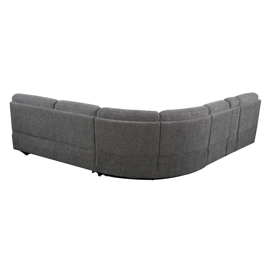 Aurora Sleeper And Power Sectional Lunar Gray