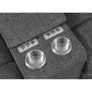 Aurora Sleeper And Power Sectional Lunar Gray