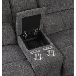 Aurora Sleeper And Power Sectional Lunar Gray