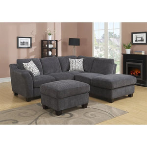 Clayton Ii Ottoman Charcoal Gray