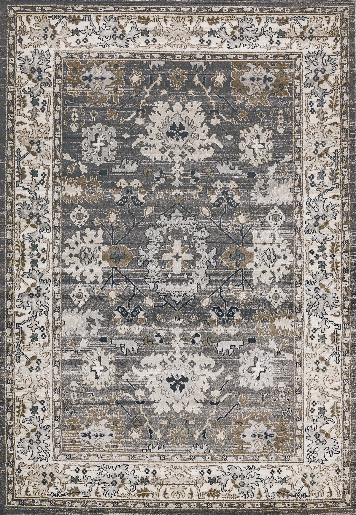 Yazd 8531-910 Grey/Ivory Rug