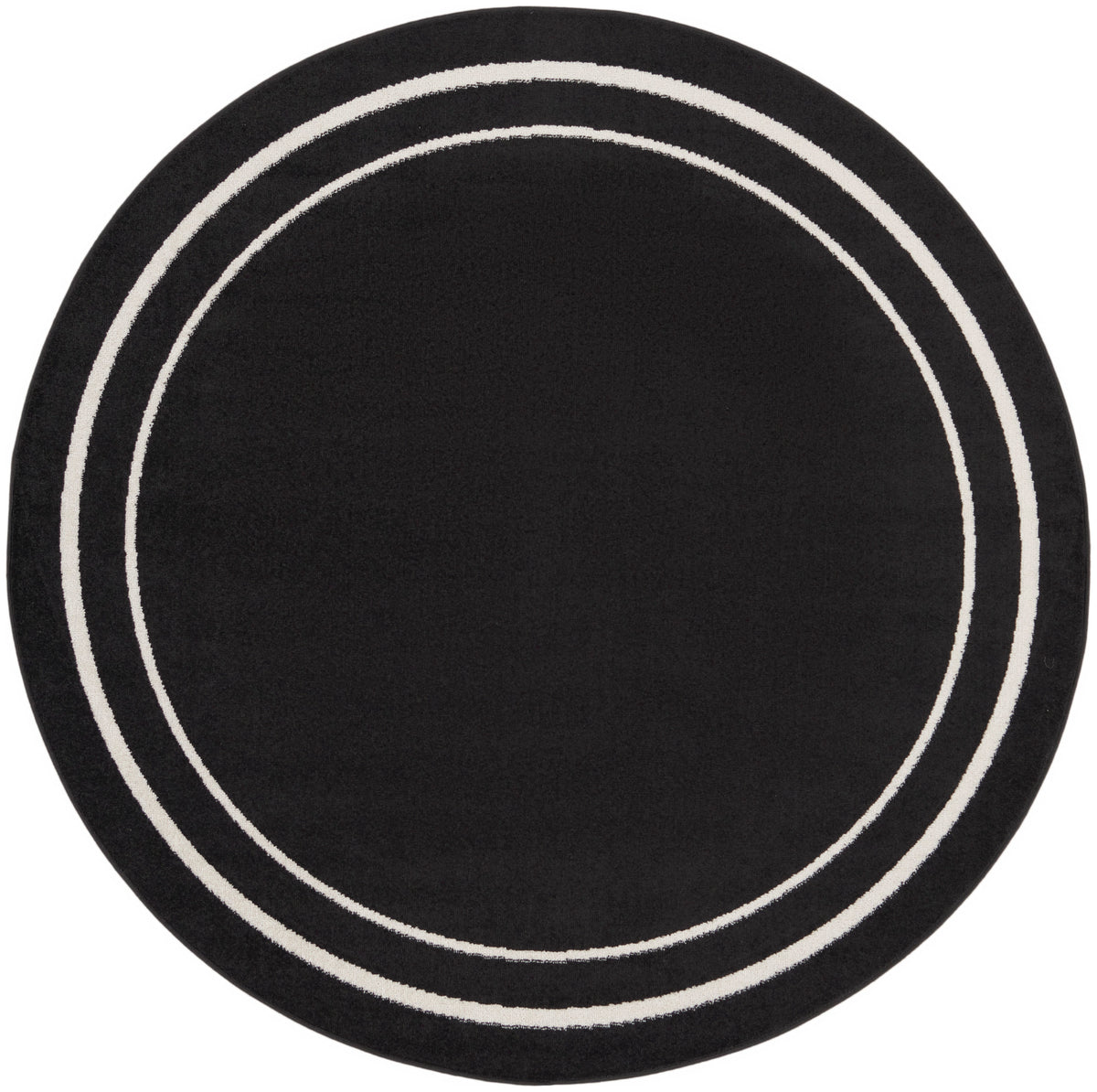 Nourison Essentials NRE02 Black Ivory Rug