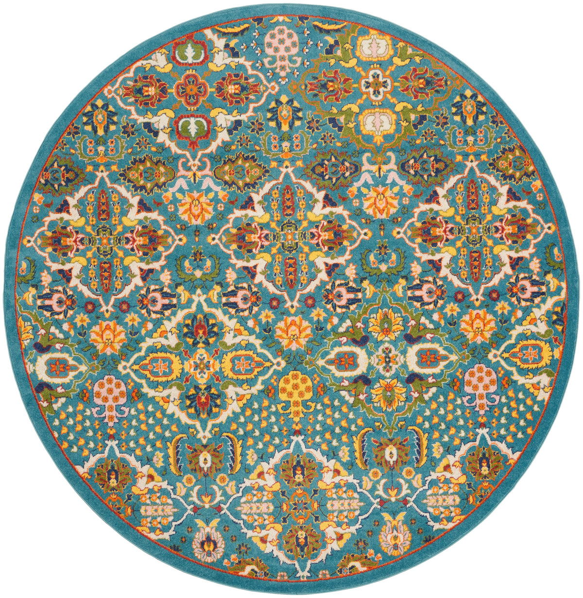 Allur ALR03 Turquoise Ivory Rug