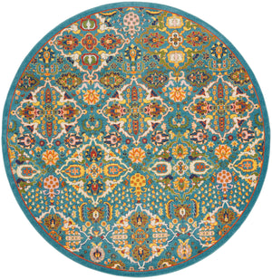 Allur ALR03 Turquoise Ivory Rug