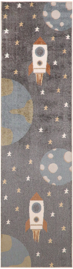Astra Machine Washable ASW06 Sky Blue Rug