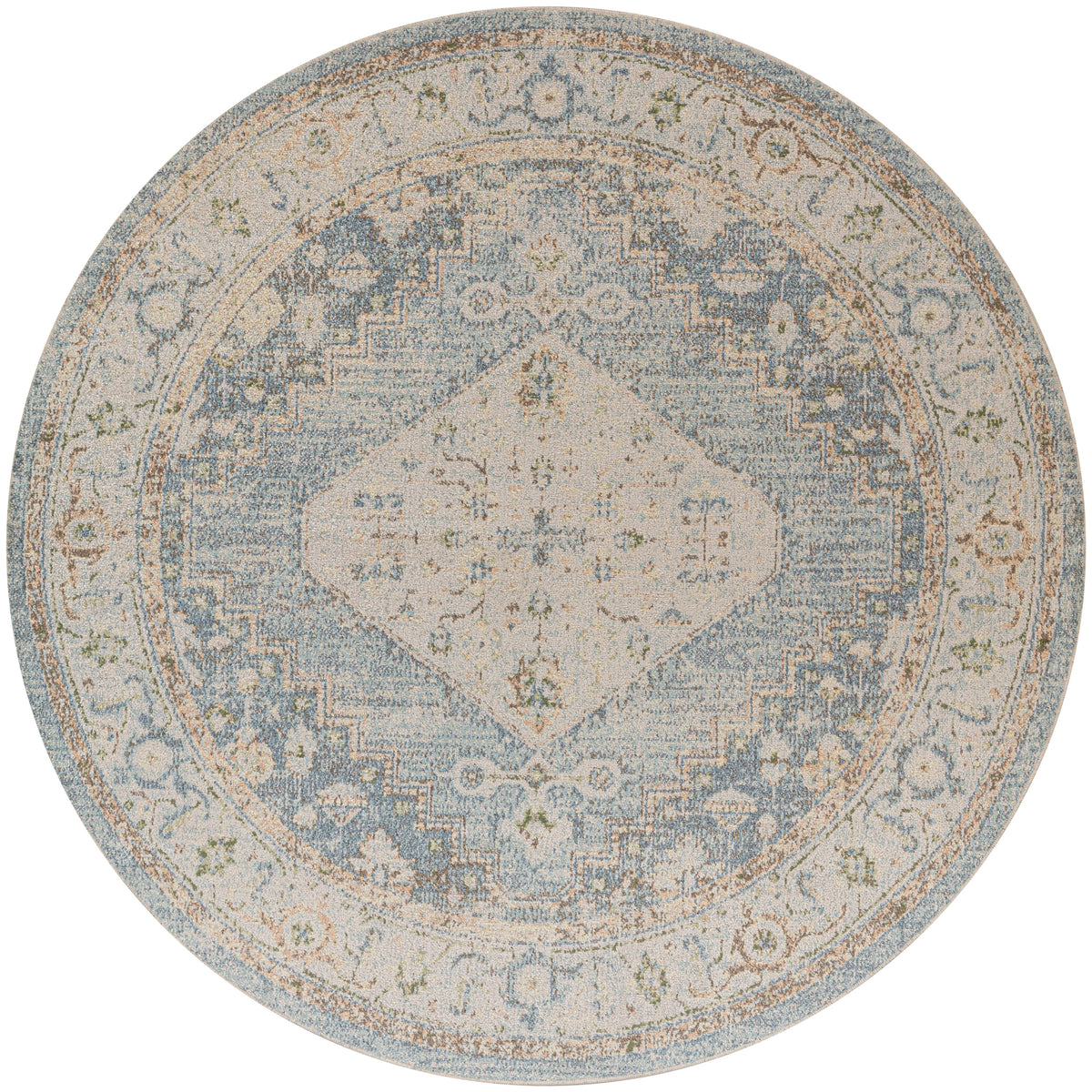 Astra Machine Washable ASW11 Silver Blue Rug