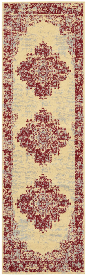 Grafix GRF14 Cream Red Rug