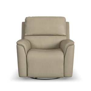 Power Swivel Gliding Recliner with Power Headrest, Lumbar, Heat & Massage