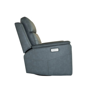 Power Swivel Gliding Recliner with Power Headrest, Lumbar, Heat & Massage