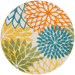 Aloha ALH05 Turquoise Multicolor Rug