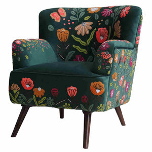 Floral Accent Chair