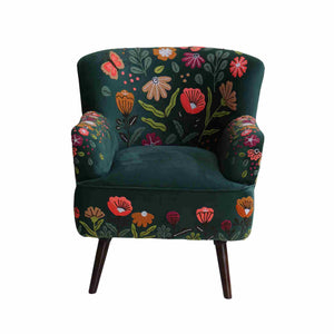 Floral Accent Chair