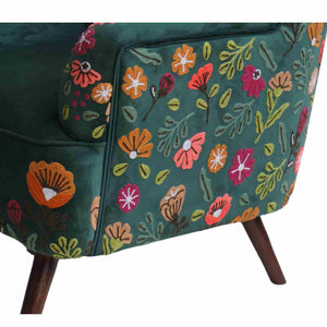 Floral Accent Chair