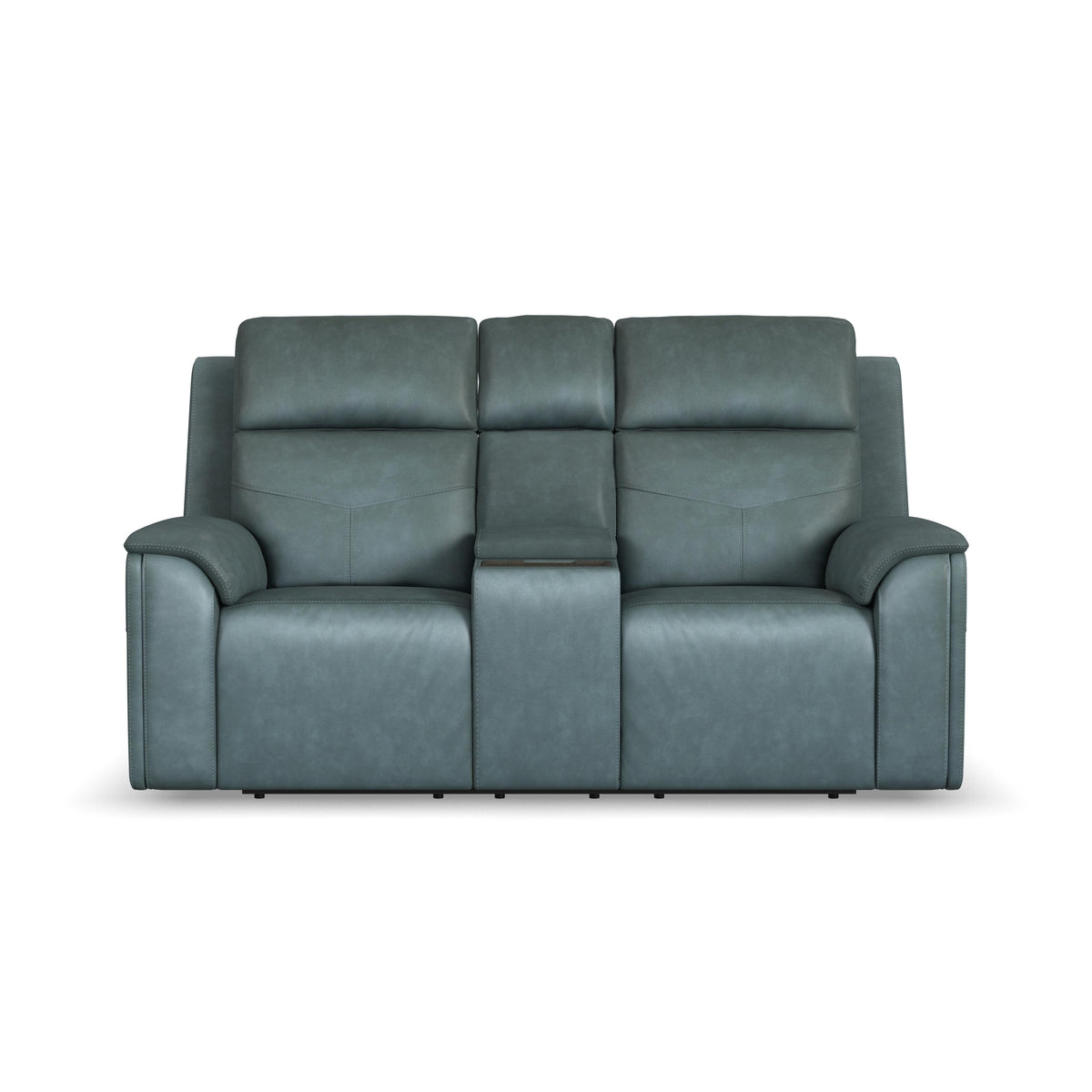Power Reclining Loveseat with Console, Power Headrests, Lumbar, Heat & Massage