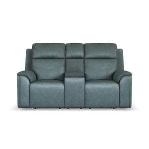 Power Reclining Loveseat with Console, Power Headrests, Lumbar, Heat & Massage