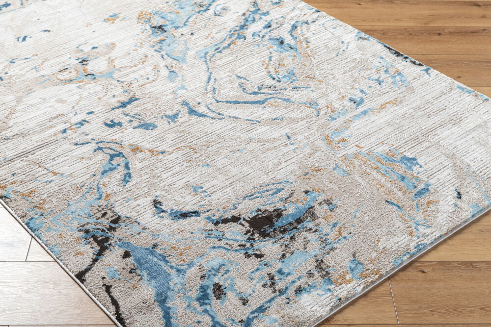 Allegro ALG-2347 Blue / Ivory Rug