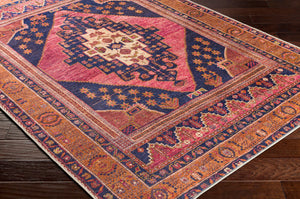 Amelie AML-2347 Burnt Orange / Dark Blue Rug