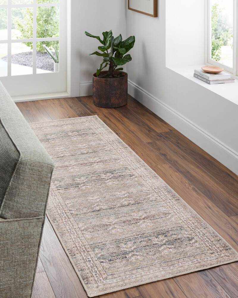 Amelie AML-2404 Cream / Dark Green Rug