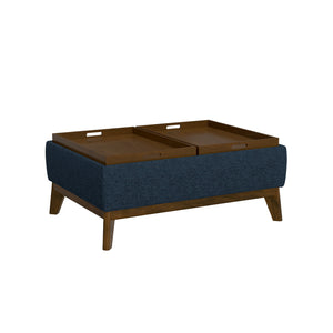 Aria Reversible Tray Ottoman Navy Storm