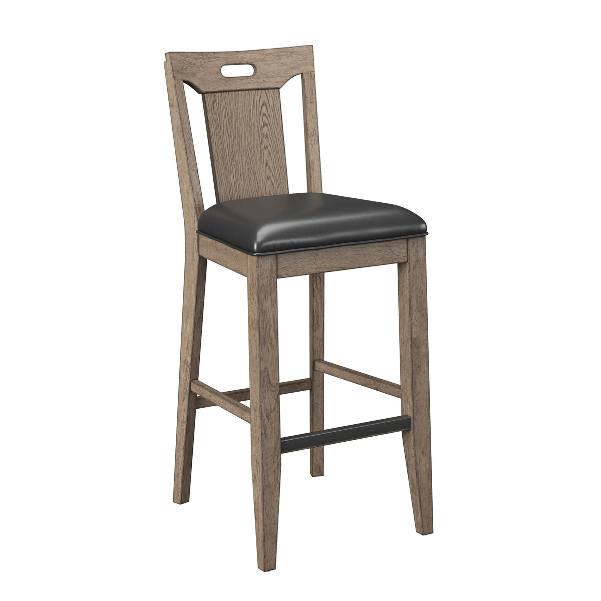 Benton Slat Back Bar Stool Pecan Brown