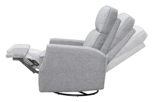 Tabor Swivel Gliding Recliner Gray Graphite