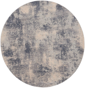 Rustic Textures RUS02 Blue Ivory Rug