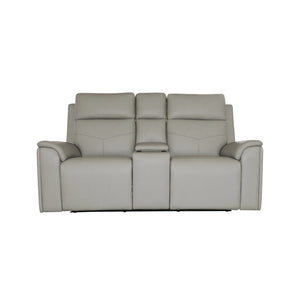 Power Reclining Loveseat with Console, Power Headrests, Lumbar, Heat & Massage