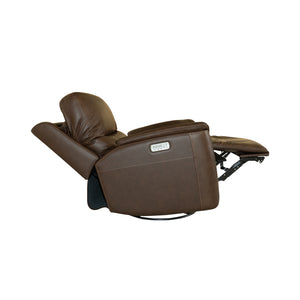 Power Swivel Gliding Recliner with Power Headrest, Lumbar, Heat & Massage