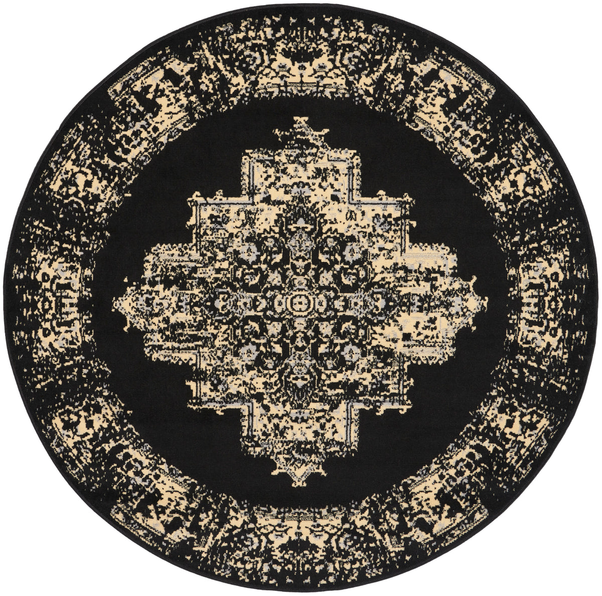 Grafix GRF14 Black Rug