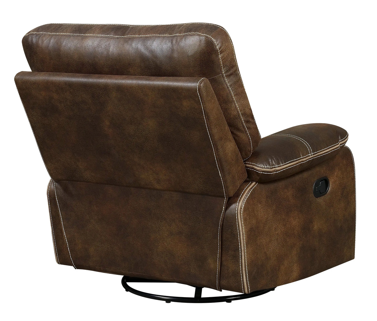 Jessie James Swivel Gliding Recliner Chocolate Brown