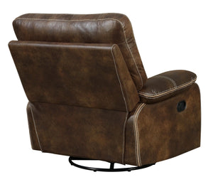 Jessie James Swivel Gliding Recliner Chocolate Brown