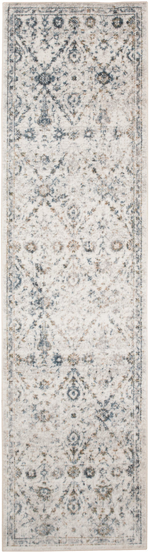 Astra Machine Washable ASW16 Ivory Blue Rug