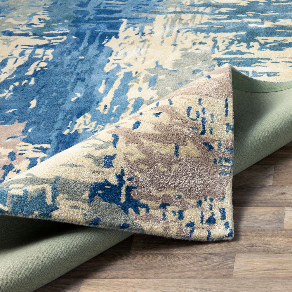 Banshee BAN-3342 Blue / Dark Blue Rug