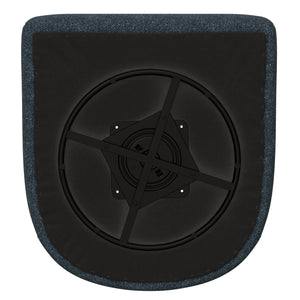 Oliver Swivel Accent Chair Textured Navy