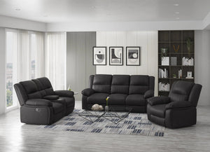 Navaro Reclining Sofa Black Licorice