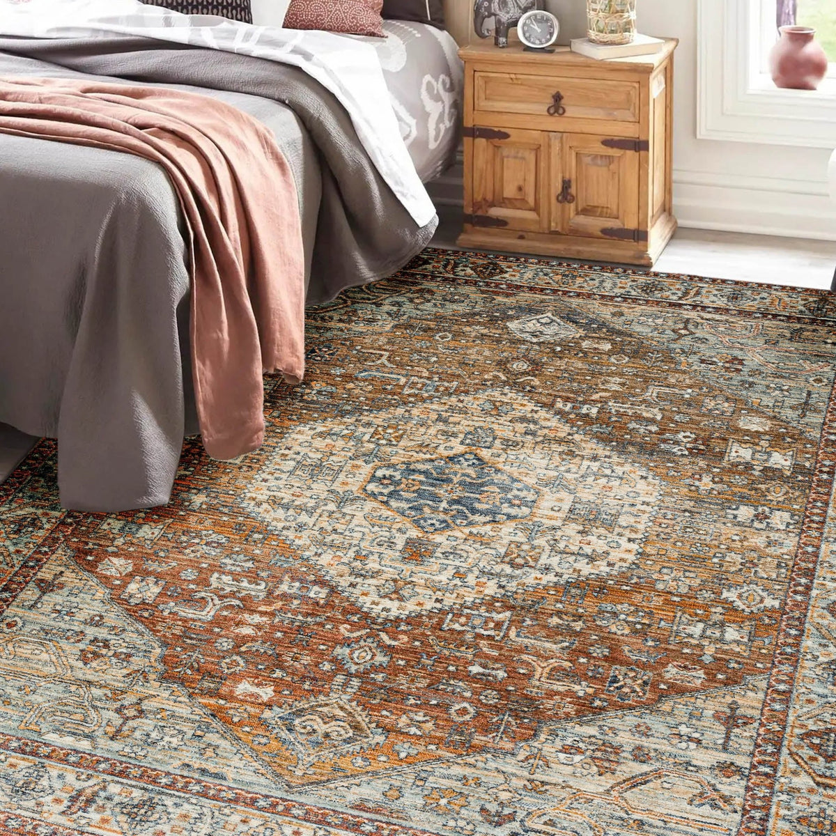 Bergama BE1 Paprika Rug - Rug & Home