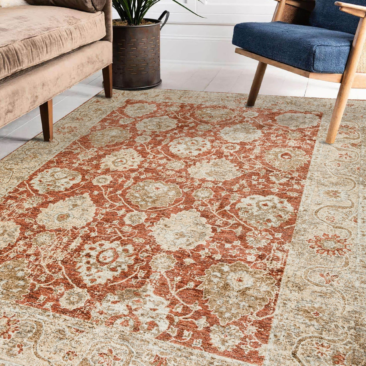 Bergama BE6 Paprika Rug - Rug & Home